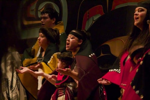 Chuck Miller started the Naa Kahídi Dancers in 1994 to help tourists understand the Tlingit culture. This year, the group celebrated its 20th anniversary.  (Anne Brice/KCAW photo)