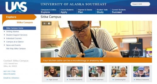 UAS Sitka has a current enrollment of 900 students, 80-percent of whom attend online. 