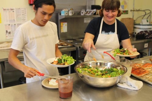 Farm to School lunch at Pacific High School. (Emily Russell/KCAW Photo)