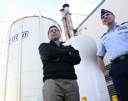 USCG readies pellet boiler as Begich tours