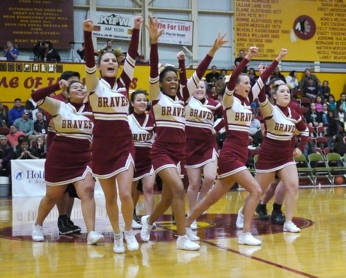 Flyers, spotters, and stunts: Cheerleading goes airborne at MEHS
