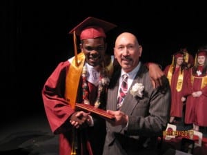 Bernie & Donovan on graduation day May 9, 2013.