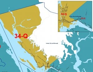 The new House District 34, which includes Juneau's Mendenhall Valley, Auke Bay and neighborhoods to the north.