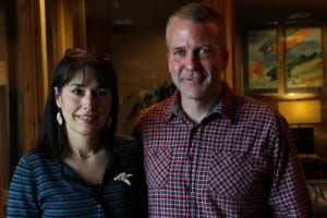 OUTTRO: DaRepublican Dan Sullivan, with his wife Julie Fate Sullivan. Sullivan hopes to challenge incumbent U.S. Senator Mark Begich. (KCAW photo/Rachel Waldholz) n Sullivan is running for the Republican nomination for U.S. Senate. The primary will be held on August 19. The General Election will be November 4.
