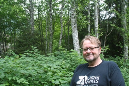 Luis Urrea on the Sheldon Jackson Campus. (KCAW Photo/Greta Mart)