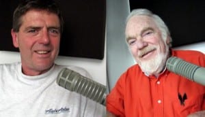 Tim Fulton (l.) and Tom Conley are running for two open seats on the Sitka School Board. (KCAW photo/Robert Woolsey)