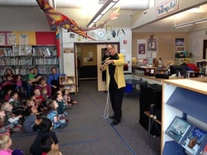 Odette asked the Baranof students, "What's the magic word?" "Abracadabra?" they reply. "I thought it was Please!"