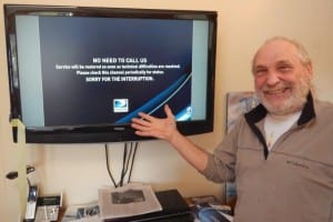 Baseball fans in Sitka trying to watch the World Series on DirecTV ran into some technical difficulties. (KCAW photo/Rich McClear)