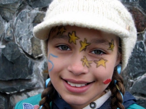 Keeley LaRose came with her family to watch the ceremony (KCAW photo/Emily Kwong)