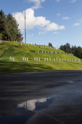 The Sitka National Cemetary on Veterans Day, 2014. (photo by Mike Hicks)