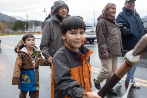 Members of both the Raven and Eagle moities participated (Mike Hicks/KCAW photo)