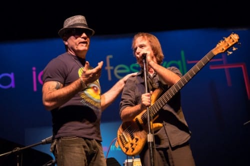 The Dewayne Pate Trio, which includes pianist David K Matthews and bassist Dewayne Pate, entertained the audience with historical nuggets and spellbinding improvisation. (Mike Hicks/KCAW photo)