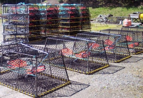 A proposal before the Board of Fish would have allowed finfish pots like these to be used in parts of the Southeast black cod fishery. (Photo courtesy of Neptune Marine Products)