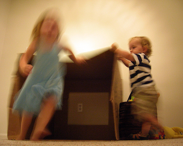 ‘Cardboard World’ invites families to eat, play