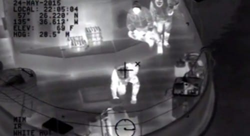 Crew members from Air Station Sitka shot this video while rescuing a 68-year-old man from a charter fishing vessel on Sunday. (Image courtesy of Coast Guard 17th District Public Affairs)