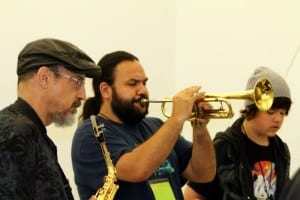 The Native Jazz Workshop comes to the Sitka Fine Arts camp every summer, and is now in its 4th year. Vanessa Walker/KCAW photo