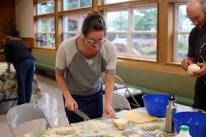 Sitka residents learn how to pickle and ferment fruits and vegetables at Sitka Kitch in mid-July. KCAW photo/Vanessa Walker.