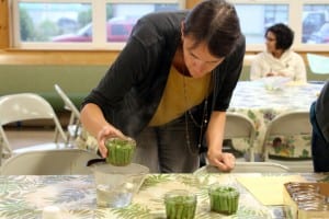 Sitka residents learn how to pickle and ferment fruits and vegetables at Sitka Kitch in mid-July. KCAW photo/Vanessa Walker.