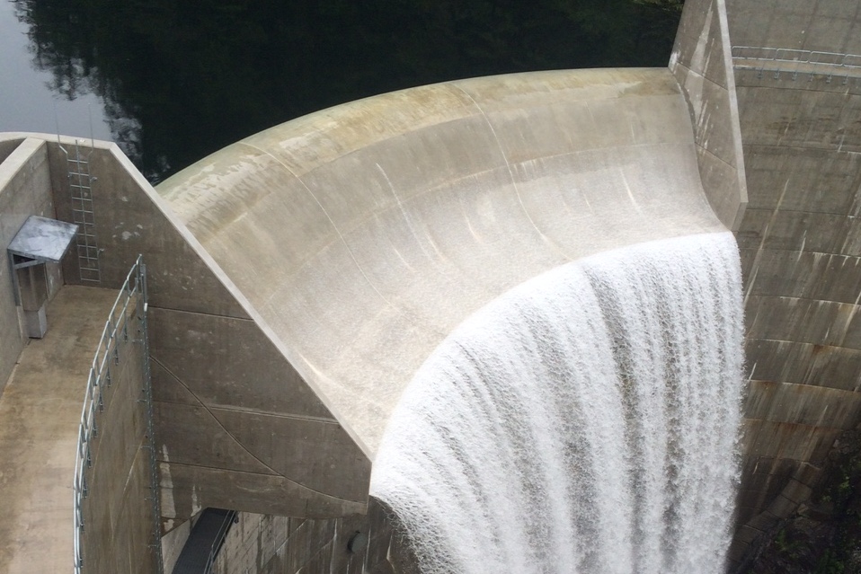 Blue Lake Dam spills, months ahead of schedule