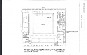 A conceptual floor plan for the Mt. Edgecumbe High School Aquatics Facility. Click to enlarge. Photo courtesy Department of Transportation of Public Facilities.