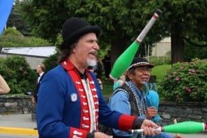 The New Old Time Chautauqua parade, 7/12/15. KCAW photo/ Vanessa Walker