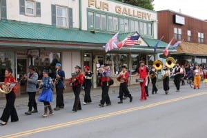 The New Old Time Chautauqua parade, 7/12/15. KCAW photo/ Vanessa Walker