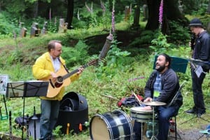 The New Old Time Chautauqua's "Concert For Our Ancestors" at the Russian Orthodox Cemetery, 7/13/15. KCAW photo/ Vanessa Walker