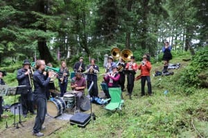 The New Old Time Chautauqua's "Concert For Our Ancestors" at the Russian Orthodox Cemetery, 7/13/15. KCAW photo/ Vanessa Walker
