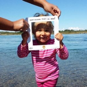 An Instagram image from the Salmon Project's #babysalmonlivehere campaign.