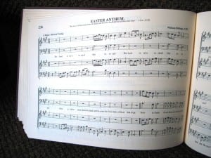 The Sacred Harp songbook was first published in 1884 in Georgia. It uses its own system of music notation, called “shape note.” (Ed Schoenfeld, CoastAlaska News)   “It makes it as easy as possible to read music,” Karlsberg says. The earliest song in the book is from 1551.  “It has songs from England. It has a bunch of songs that were written in New England in the late 1700s for use in singing schools, teaching people how to sing better in churches,” he says.  