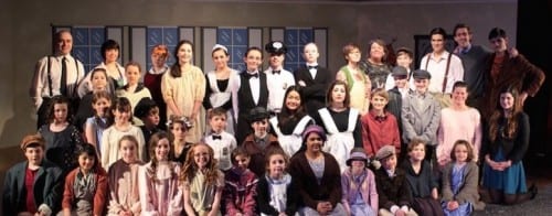 The cast of the YPT's 2015 performance of "Annie."
