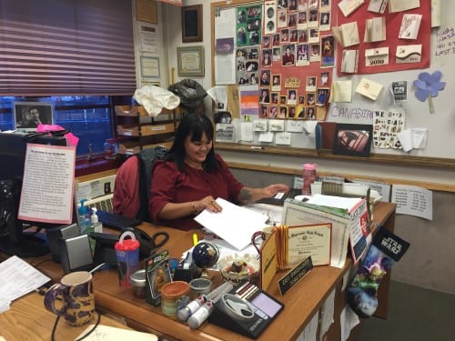 Teacher Dionne Brady-Howard is worried about how the loss of Edgecumbe would affect young Alaskans (Emily Kwong/KCAW photo)