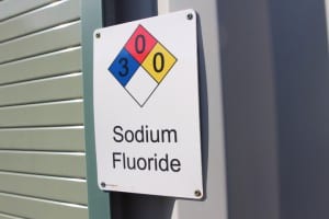 Both chlorine and fluoride are added to the water after UV treatment. (KCAW photo/Robert Woolsey)