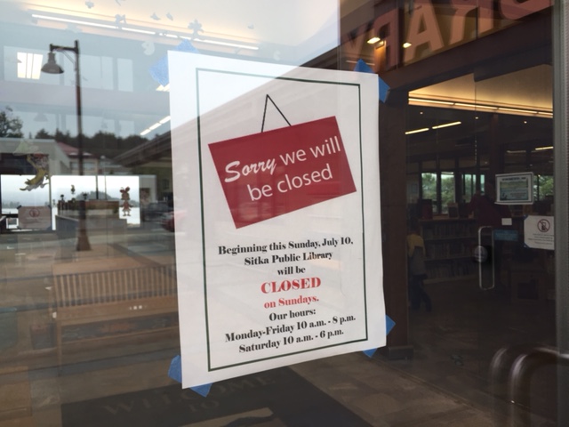 Budget cuts close Sitka Public Library on Sundays