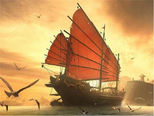 Hudson says that the surviving vessels of China's epic voyages 1421-1423 were left to "rot at their moorings," and their records destroyed.