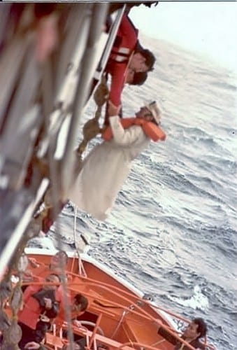 Boutwell Rescue (2) Crewmember can use the Jacob's Ladder