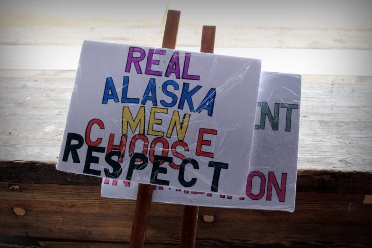Sitka's 8th annual Choose Respect March. (Emily Russell/KCAW)