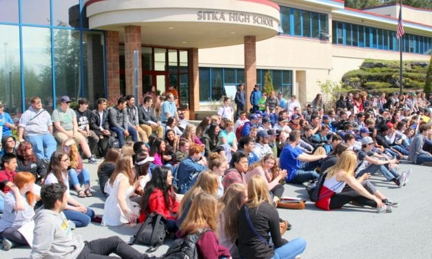 Sitka students protest Alaska senate’s education cut