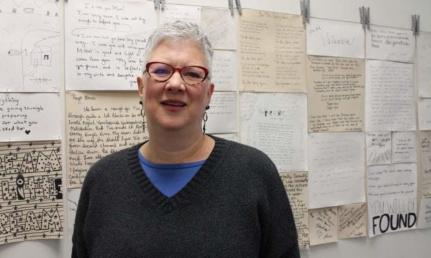 Artist gives visual voice to domestic violence