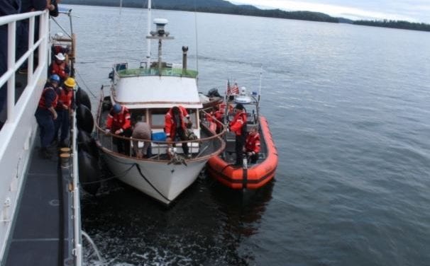 Coast Guard, Kake SAR tow pleasure craft 50 miles to safety