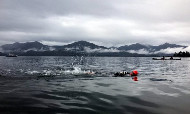 Record attendance for open water swim challenge in Sitka