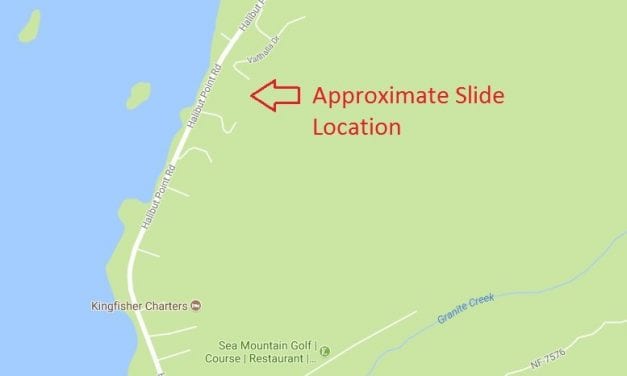 Heavy rains stir small landslide out HPR