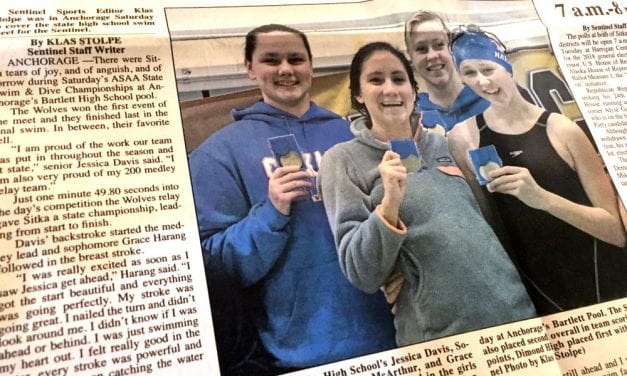 Sentinel Sports: Amid tears, drama Sitka girls take 2nd place at 2018 state swim meet