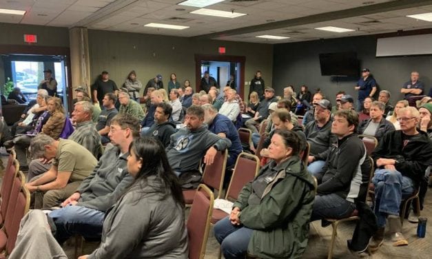 At seiners’ meeting, demonstrators call to ‘Protect the Herring’