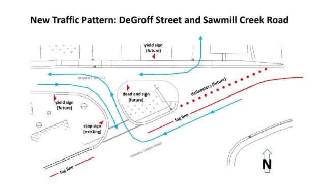 DOT closes DeGroff ‘exit’ in favor of a right turn