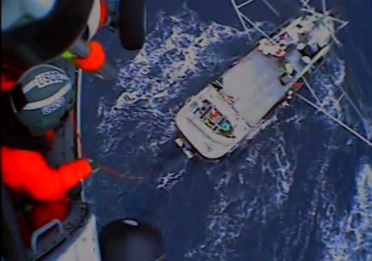 VIDEO: Coast Guard aids fishing vessel offshore of Sitka
