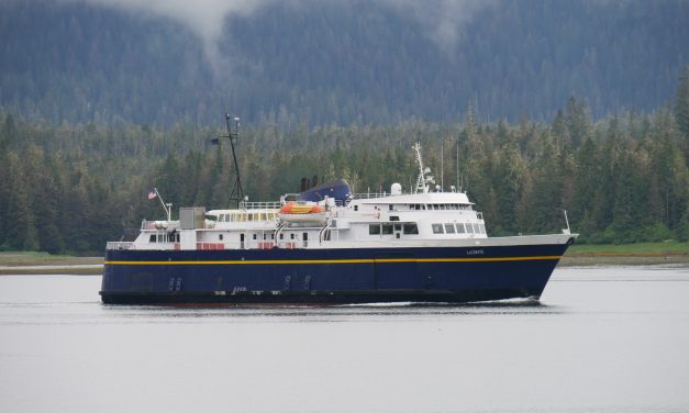 Pelican welcomes first ferry in nearly nine months