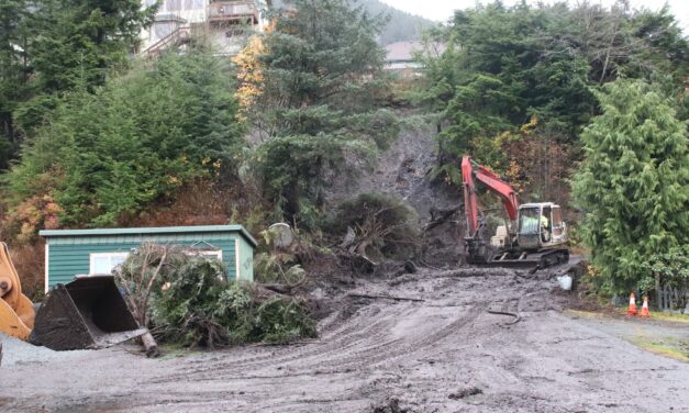 Back-to-back landslides block Sitka’s Sand Dollar Drive