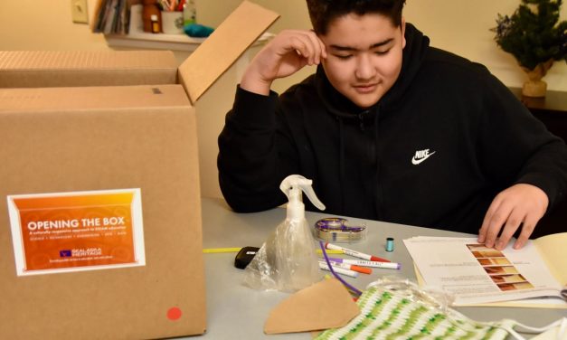 ‘Opening the Box’ kits allow students to explore space between art, science, and culture