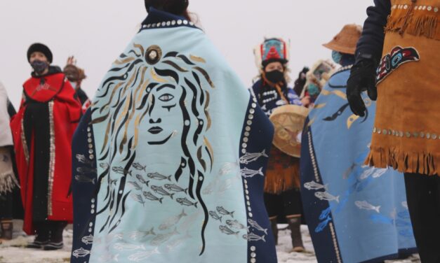 Ceremonial Kiks.ádi robes unveiled at gathering to honor herring
